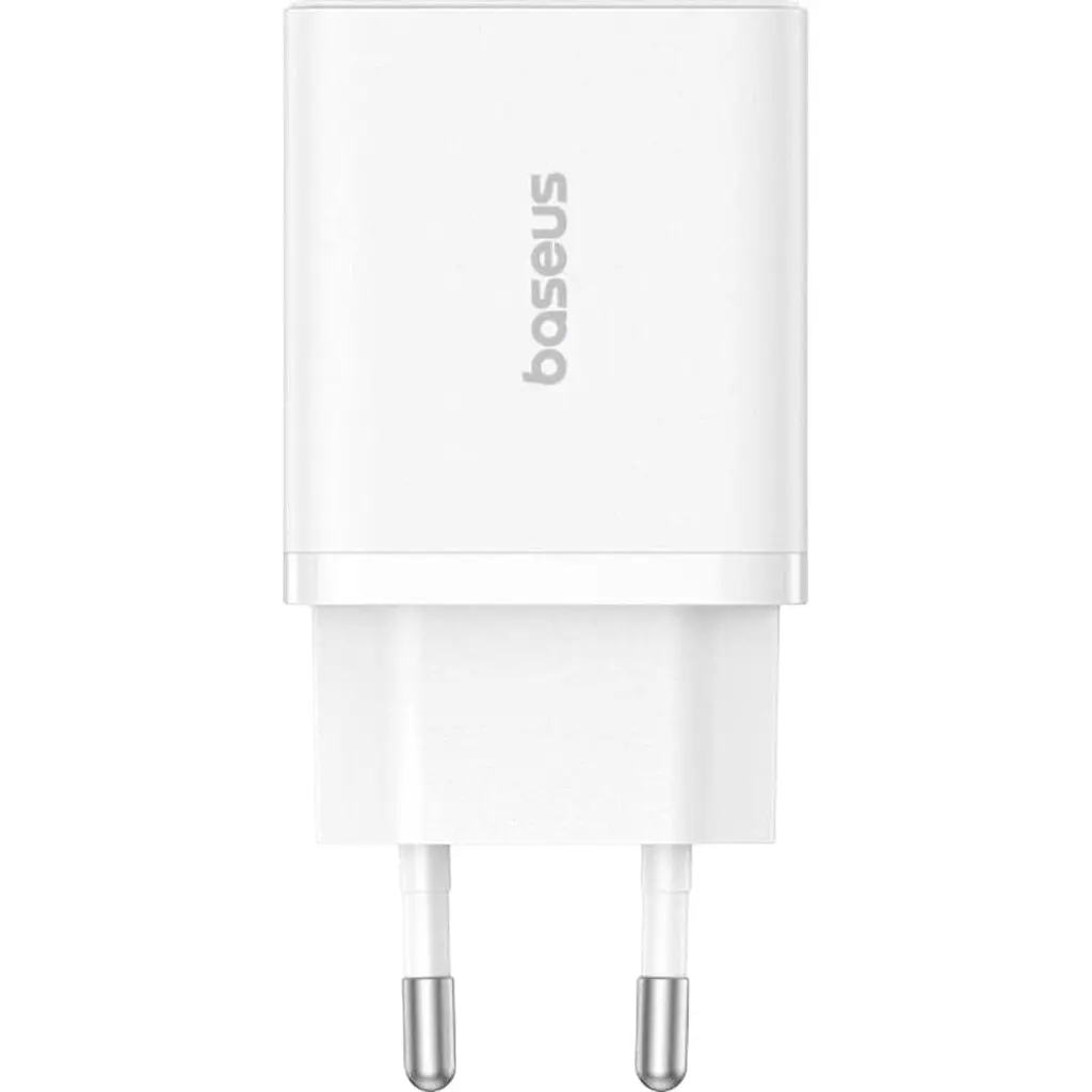 Мережевий зарядний пристрій Baseus Cube Baseus Cube 30W USB-A + USB-C Moon White (P10111404213-00) [132864] - фото 2