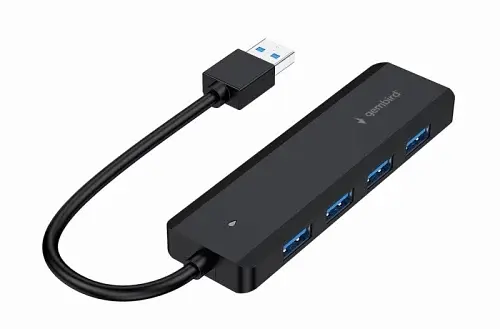 Хаб USB UHB-U3P4P-02 Black Gembird teh0023483 - фото 2