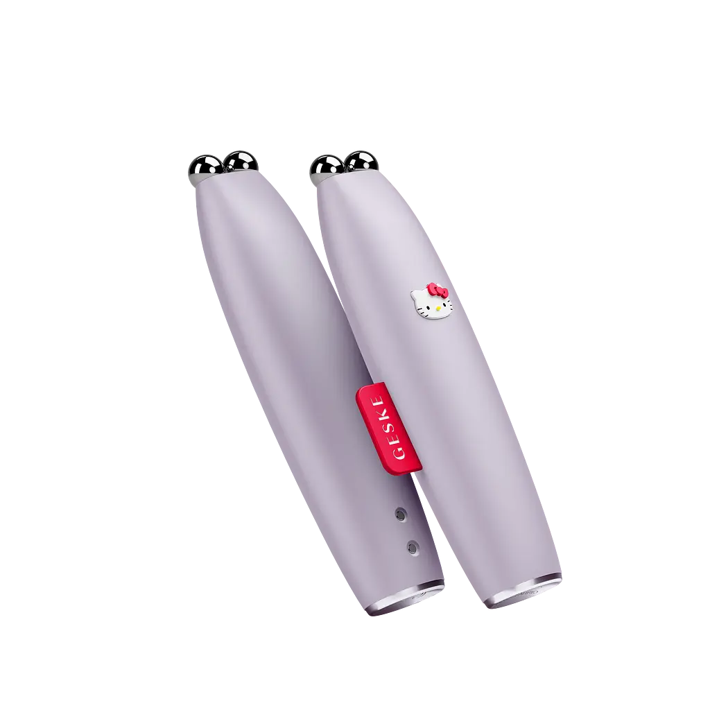 Мікрострумова ручка GESKE MicroCurrent Face-Lift Pen 6 в 1 by Hello Kitty для підтяжки обличчя фіолетова - фото 3