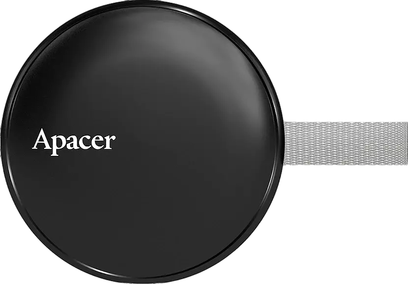 Зовнішній SSD Накопичувач Apacer Magnetic Portable AS725 Black 1TB (AP1TBAS725B-1)