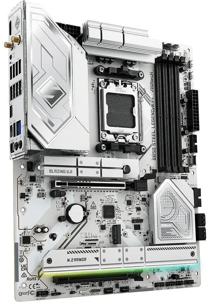 Материнська плата AsRock B850 STEEL LEGEND WIFI (B850 STEEL LEGEND WIFI) (Socket AM5, AMD B850, ATX) - фото 2