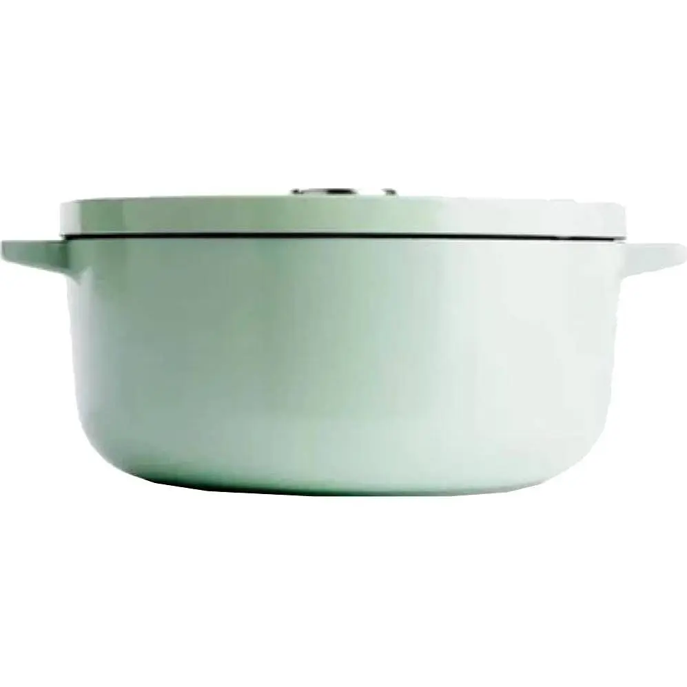 Каструля KitchenAid Cast Iron чавунна з кришкою 26 см 5.2 л фісташковий (CC007434-001) - фото 2