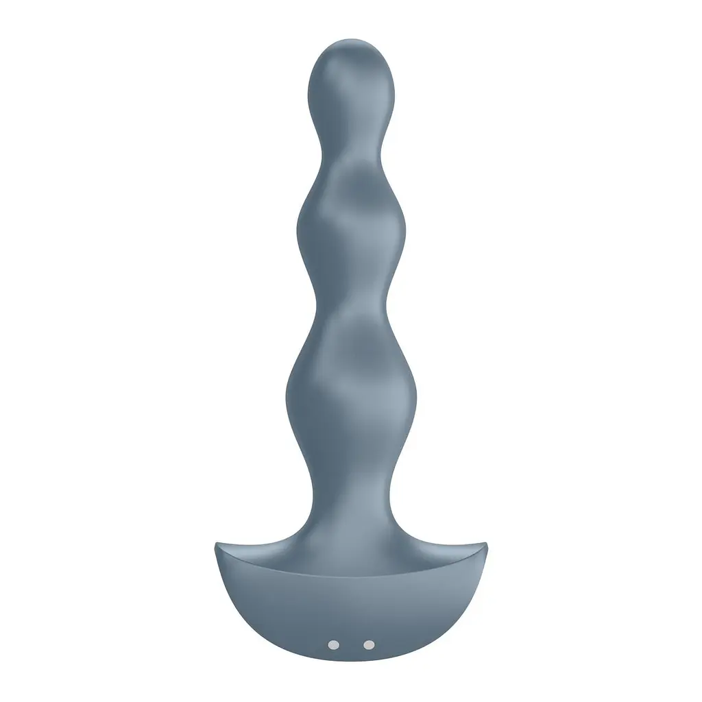 Анальний стимулятор-намистини з двома моторами Satisfyer Lolli-Plug 2, Сірий - фото 3