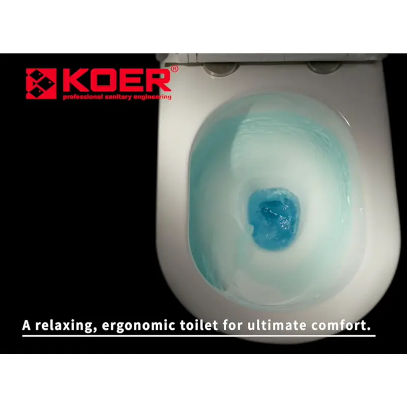 Унітаз-компакт ергономічний Koer TT-0202-T3 670x390x860mm система змиву Tornado 3.0 KR5614, Білий - фото 2