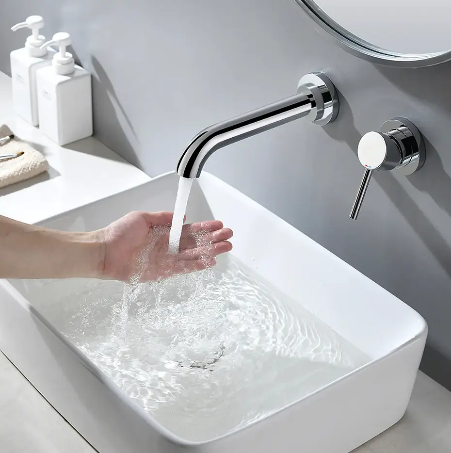 Змішувач для умивальника Rea Lungo Long + Box хром прихованого монтажу хром REA-B0369, Хром - фото 9