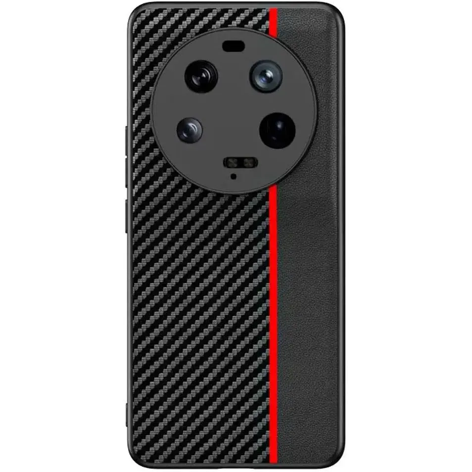Чехол накладка Primolux CFC для Xiaomi 13 Ultra Black&Red - фото 2