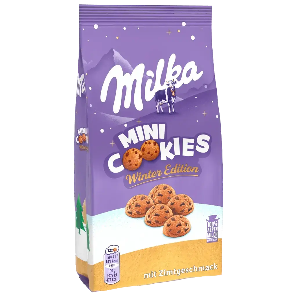 Печиво Milka Mini Cookies Cinnamon Winter Edition 250 г