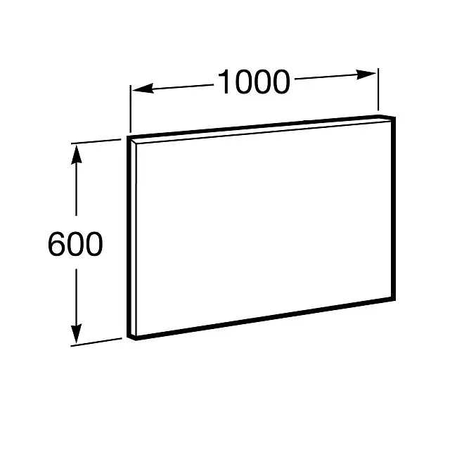 Дзеркало для ванної кімнати Roca Victoria Basic 100 см A812329406 - фото 3
