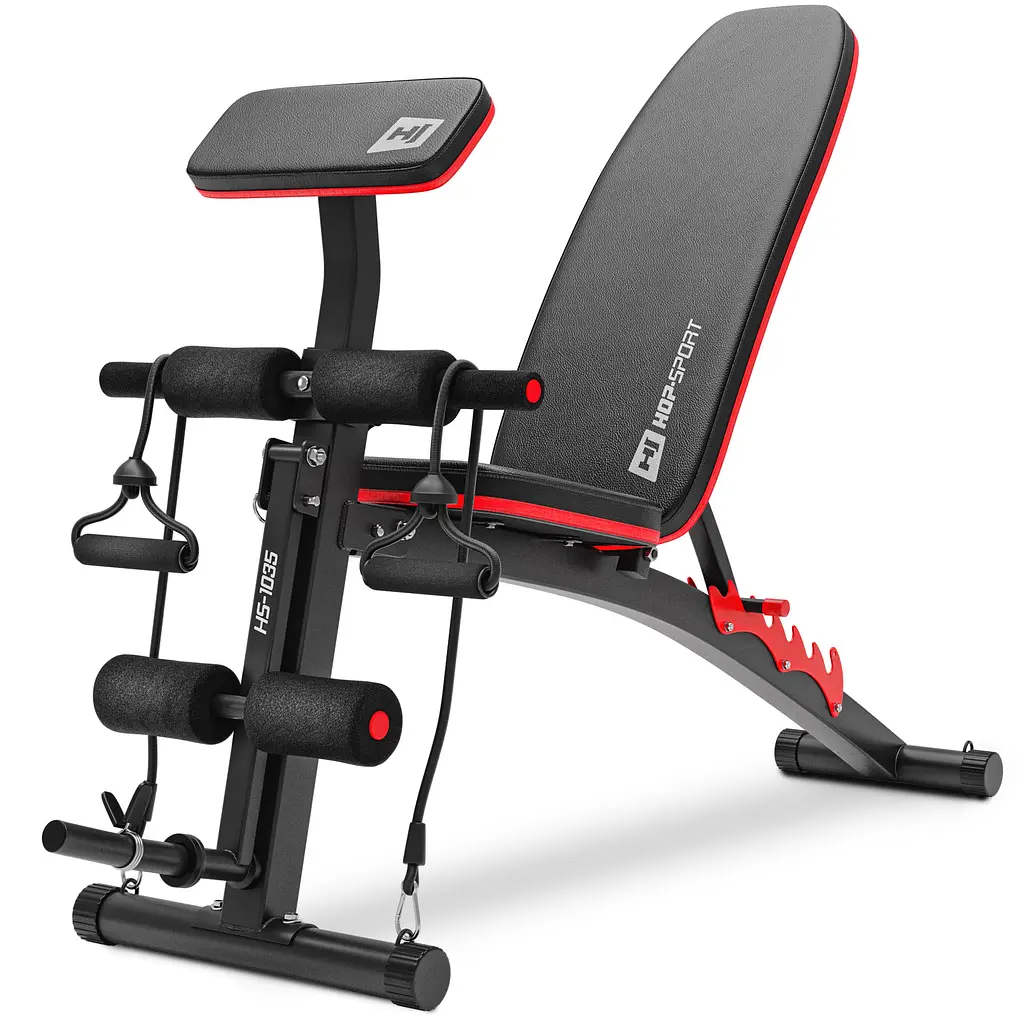 Набір STRONG 76кг з лавкою HS-1035 і стійками 1002L - фото 2