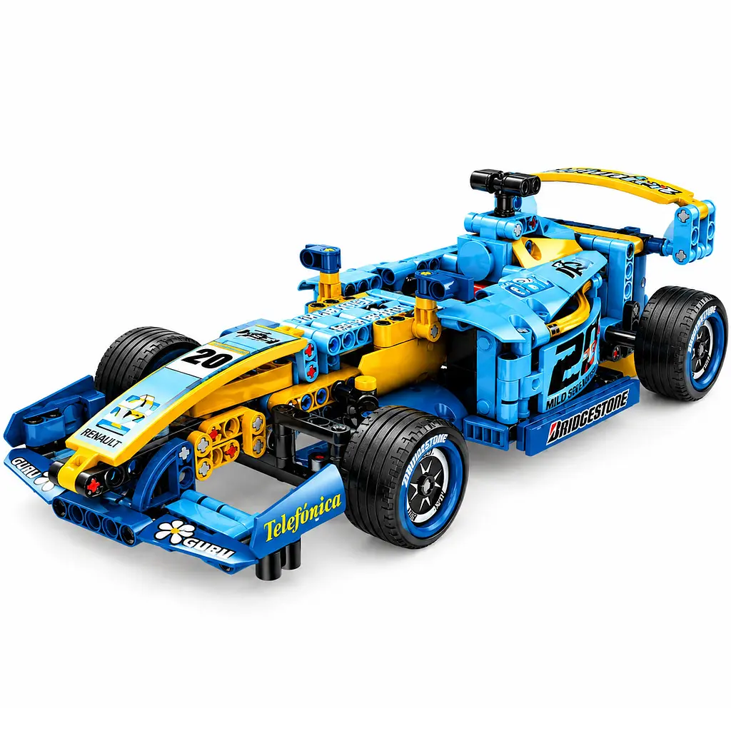 Модель Формули-1 Renault R25 Конструктор GBL 511 деталей Гоночний болід Інерційна машинка для складання - фото 4
