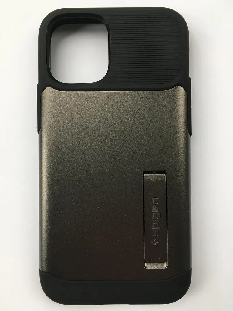 Чохол протиударний із підставкою Spigen Slim Armor ACS01546 для iPhone 12 Mini (5.4") Gunmetal - фото 8