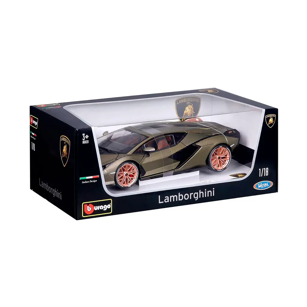 Автомодель Bburago Lamborghini Sian FKP 37 зелений (18-11046G) - фото 12