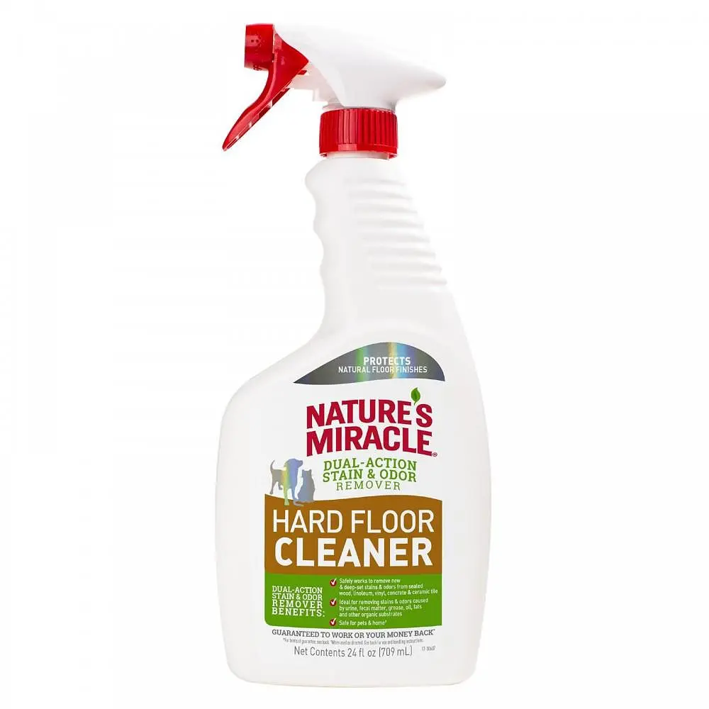Спрей 8in1 Nature`s Miracle Hard Floor Cleaner DAS&O Rem для усунення плям та запахів для всіх видів підлог 709 мл (арт.680520USA)