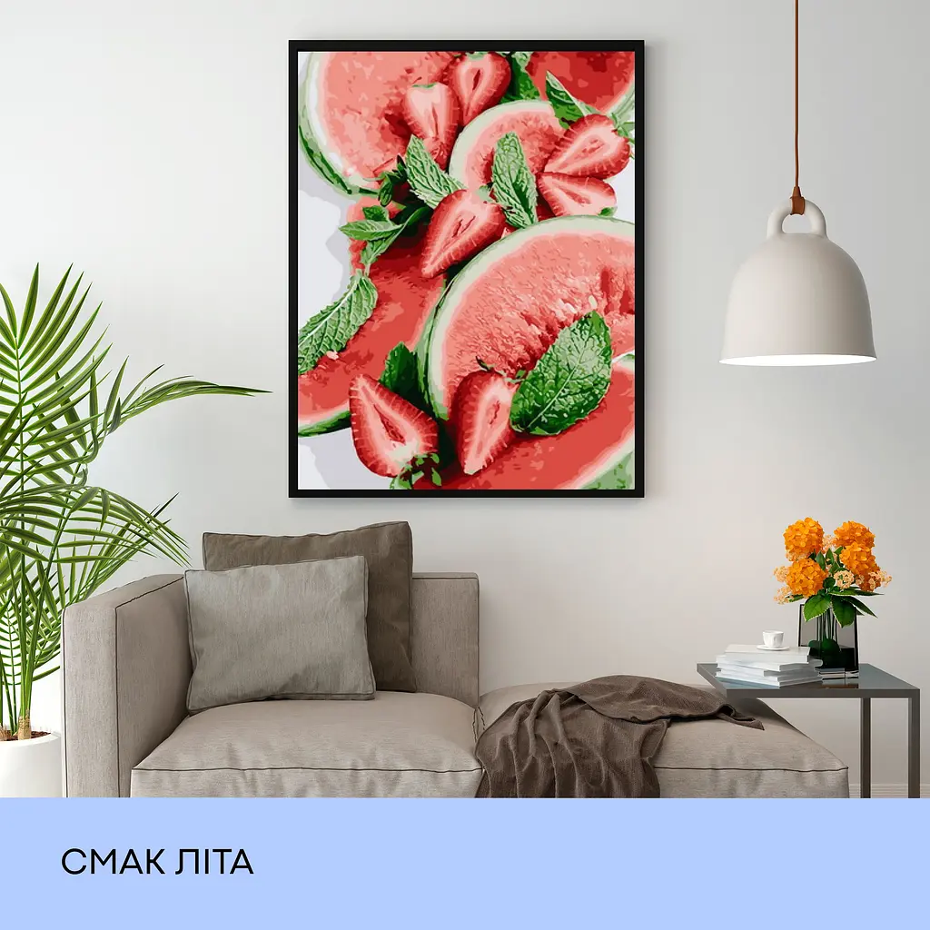 Набор для росписи по номерам "Вкус лета" 40*50 см - фото 3