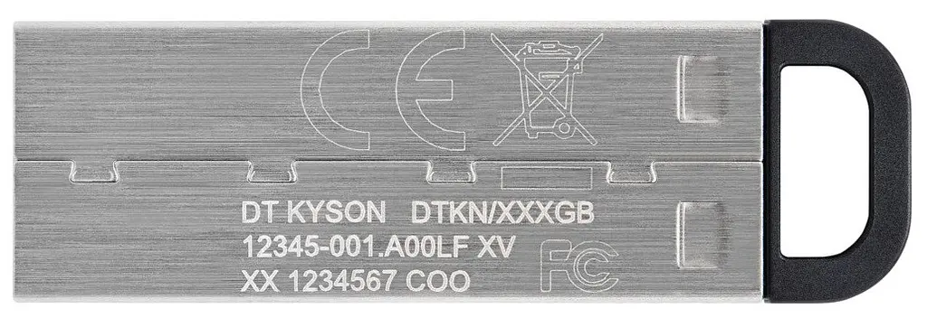 Flash Drives Kingston DataTraveler Kyson 128GB USB 3.2 (DTKN/128GB) Сріблястий/Чорний (6622889) - фото 2