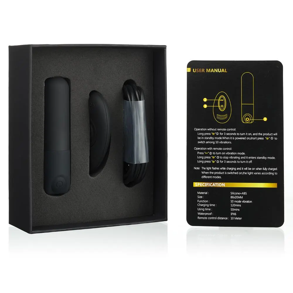 Міні-вібратор Inty Toys Pulse 12 см (чорний) - фото 3