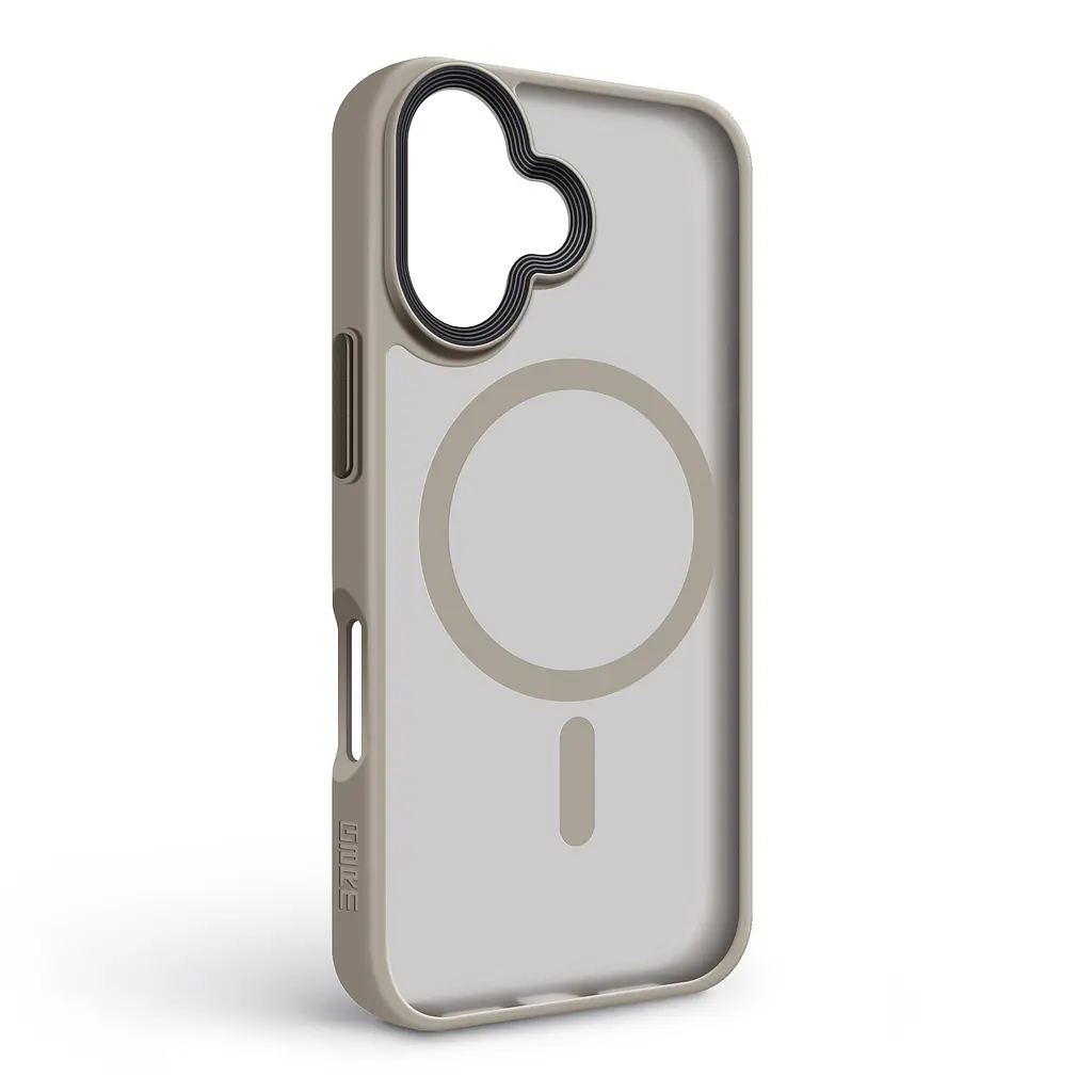 Чехол для Apple iPhone 17, Uniq MagCase, серый, противоударный, панель-накладка с магсейф, ударопрочный TPU+PC, с магнитом MagSafe, поддержка полноценной беспроводной зарядки, ArmorStandart (ARM86265) - фото 2