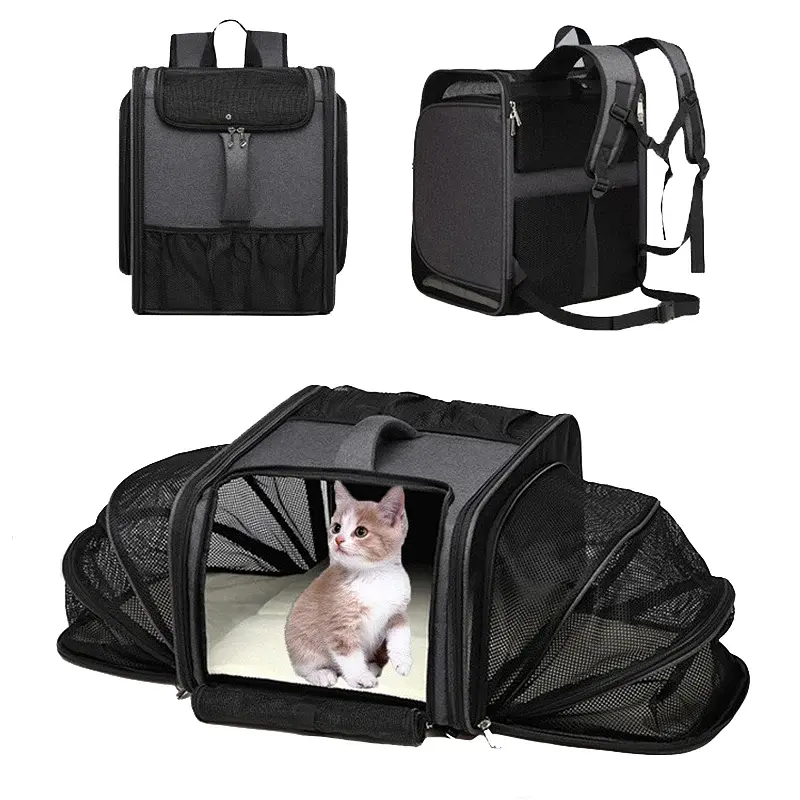 Сумка-рюкзак для домашніх тварин Voyager Pet LVT24013 Black - фото 2