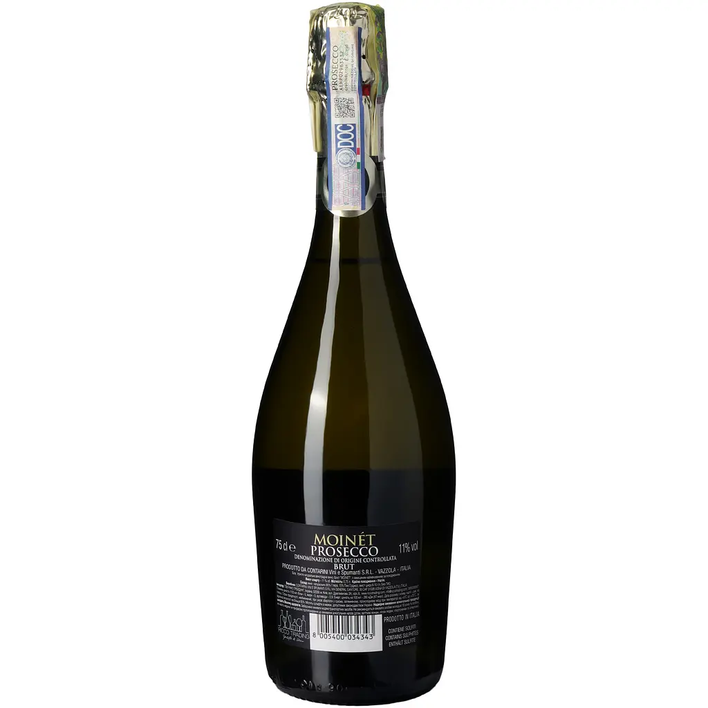Вино ігристе Moinet Prosecco Spumante DOC біле брют 11% 0.75 л  - фото 4