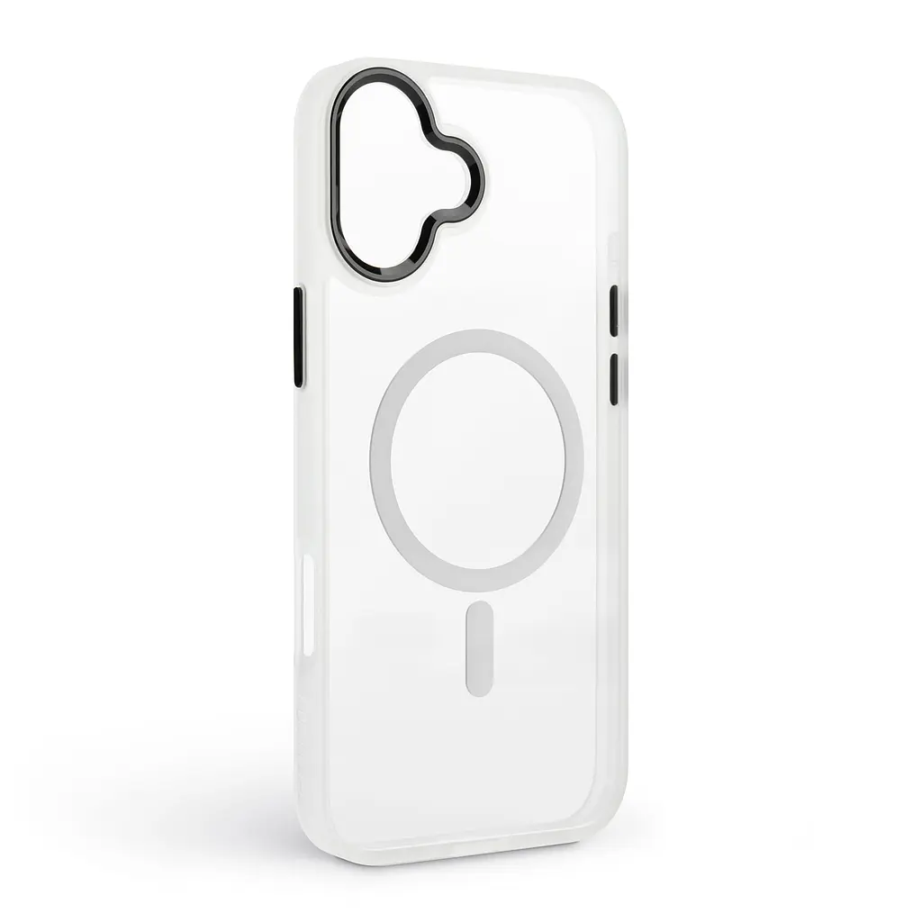 Чехол Apple iPhone 16 Plus, Unit MagSafe, белый, прозрачный, магсейф, противоударный, магнитный, панель-накладка с поддержкой MagSafe, с поддержкой беспроводной зарядки, TPU+PC, защита всего корпуса, ударопрочный, ArmorStandart (ARM78708) - фото 2
