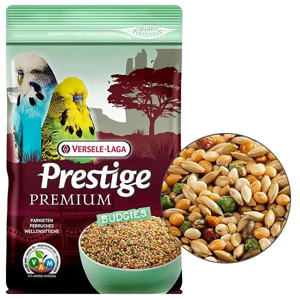 Повнораціонний корм для хвилястих папуг Versele-Laga Prestige Premium Вudgies Верселе-лага Преміум 800 г (216996)