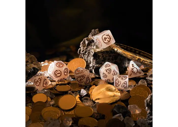 Набор кубиков Dragons Dice Set: Quartz , 7 шт. (SDRA09) - фото 5