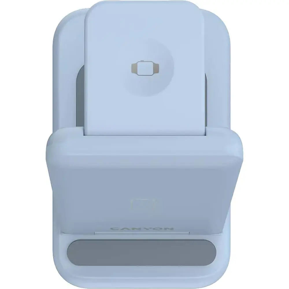 Зарядное устройство Canyon WS-304 3 в 1 QI Blue (CNS-WCS304BL) - фото 4