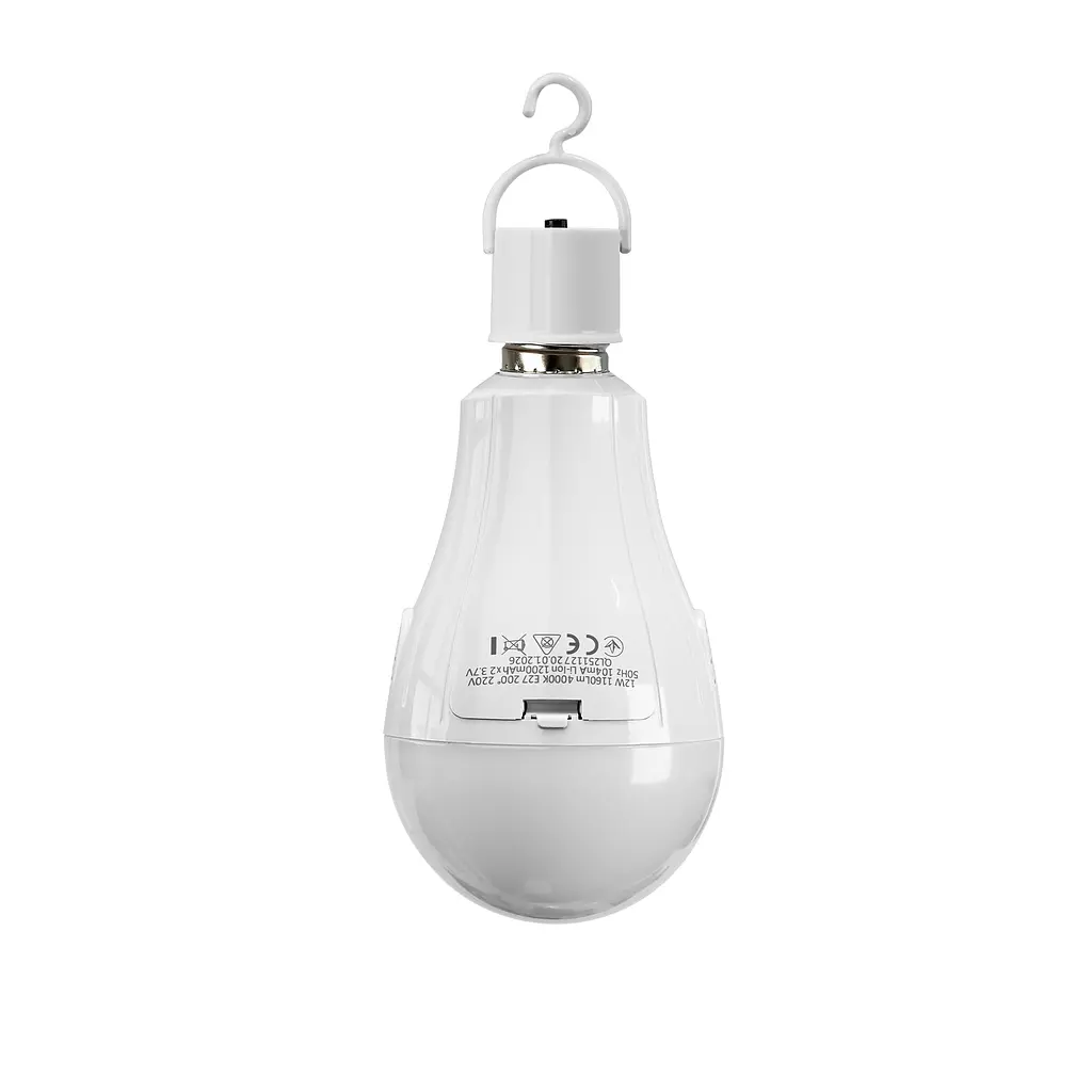 LED-лампа Titanum A80 12W E27 4000K 230V акумуляторна (29152-000) - фото 8