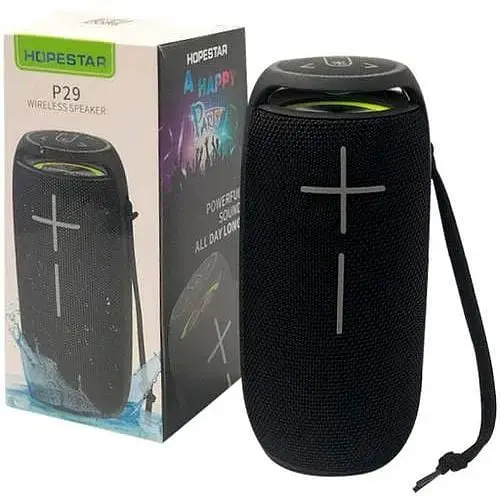 Колонка портативна Hopestar P29 15Вт USB AUX FM Bluetooth чорна (P29) - фото 5