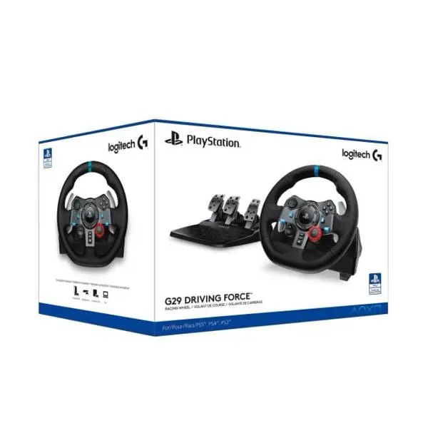 Игровая консоль Sony PlayStation 5 Slim Digital Edition + Руль и педали Logitech G29 Driving Force Racing Wheel - фото 6