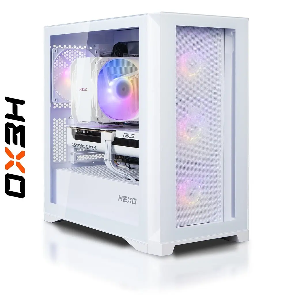 Комп'ютер HEXO Gaming TwinFront Pro (HGP-B850TF7700N507-D532S1TWH) White / AMD Ryzen 7 7700 (3.8-5.3), 8 ядер / NVIDIA GeForce RTX 5070 / 32 ГБ (DDR5) / 1024 ГБ (SSD) - фото 2