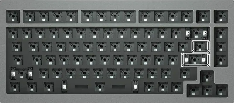 Клавіатура Keychron Q1 QMK Hot-Swappable Gateron Phantom Brown RGB Knob Navy (Q1O3_KEYCHRON) - фото 2