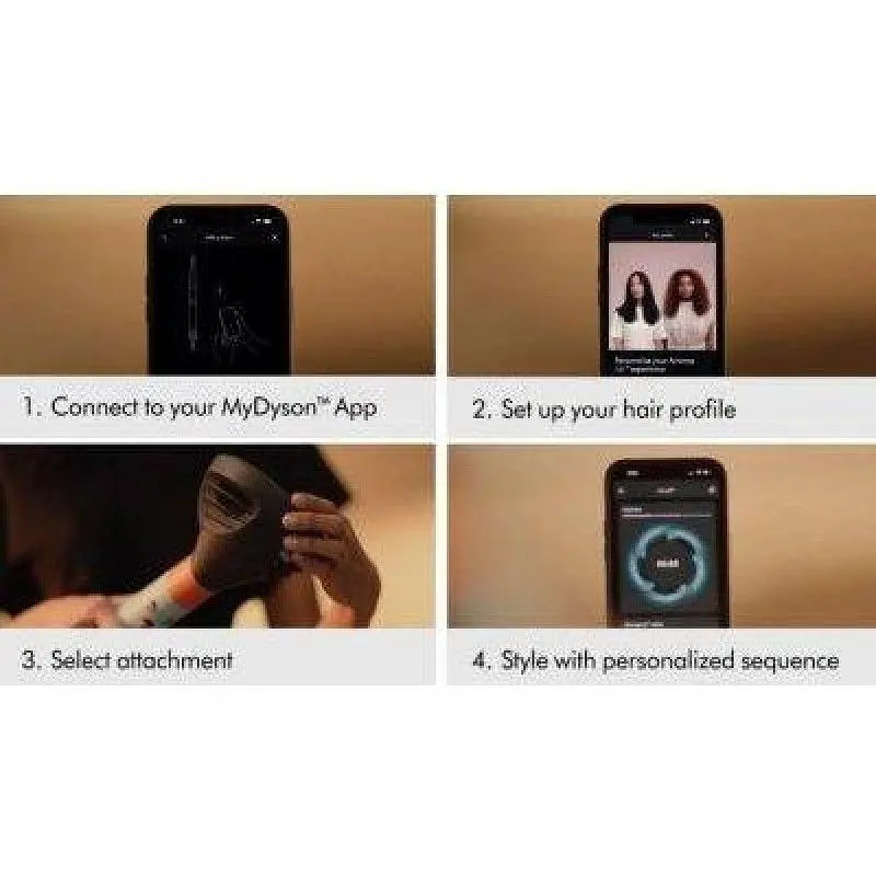 Мультистайлер Dyson Airwrap id multi-styler and driver Curly+Coily Red Velvet/Gold (596928-01) - фото 7