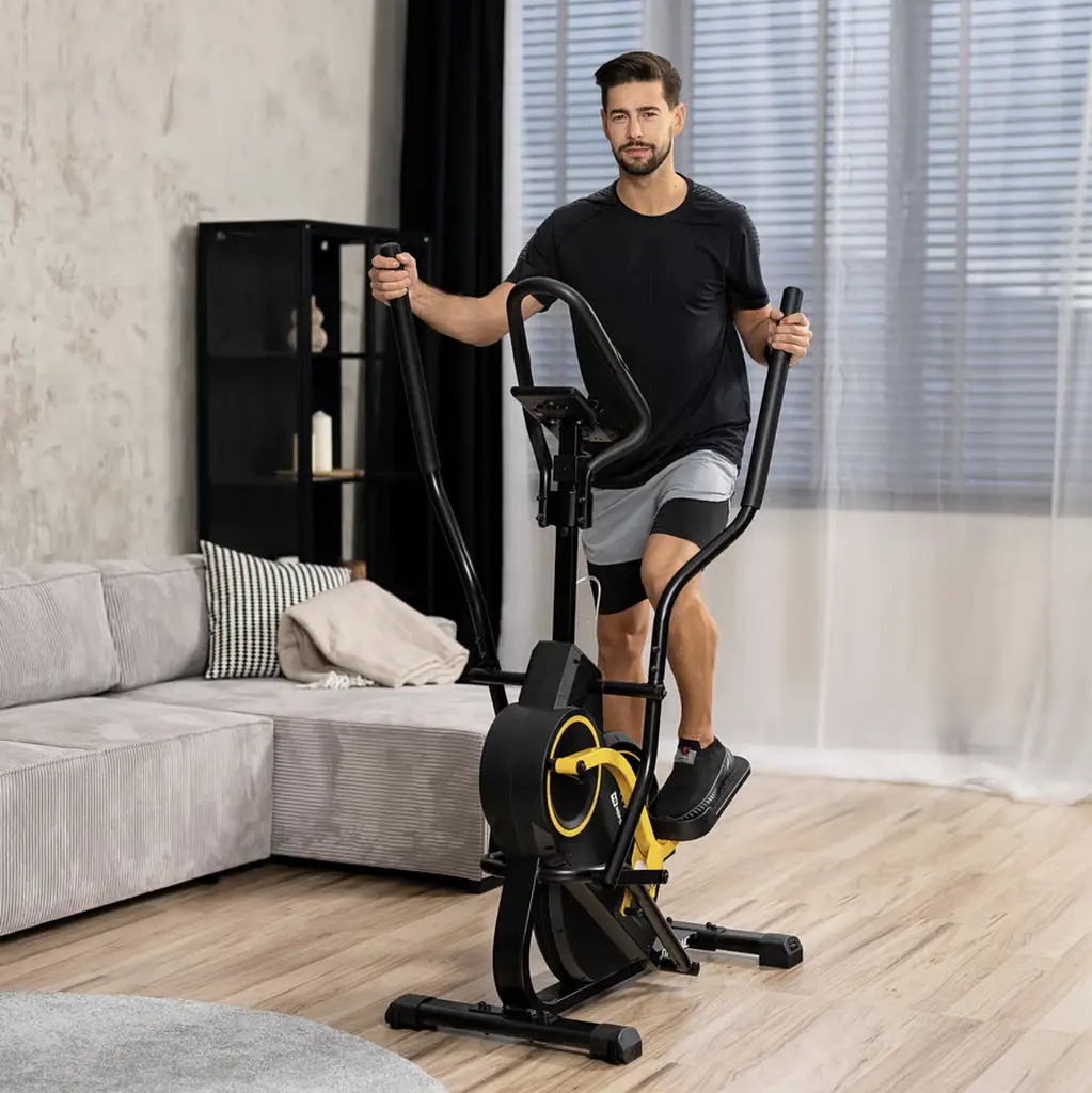 Орбітрек магнітний Hop-Sport HS-450B Dynamic чорно-жовтий - фото 16