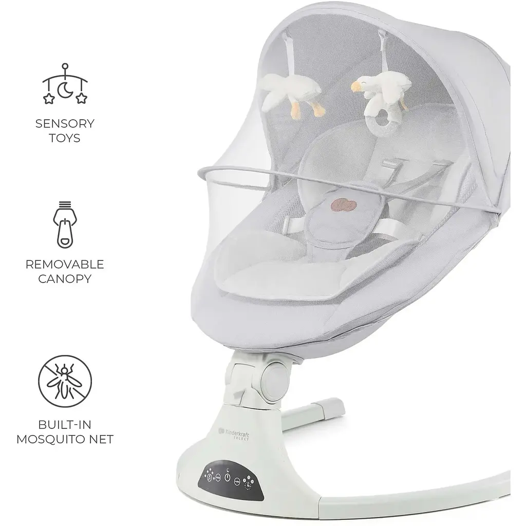 Кресло-качели Kinderkraft Tulsy Gray (KBTULS00GRY0000) - фото 6