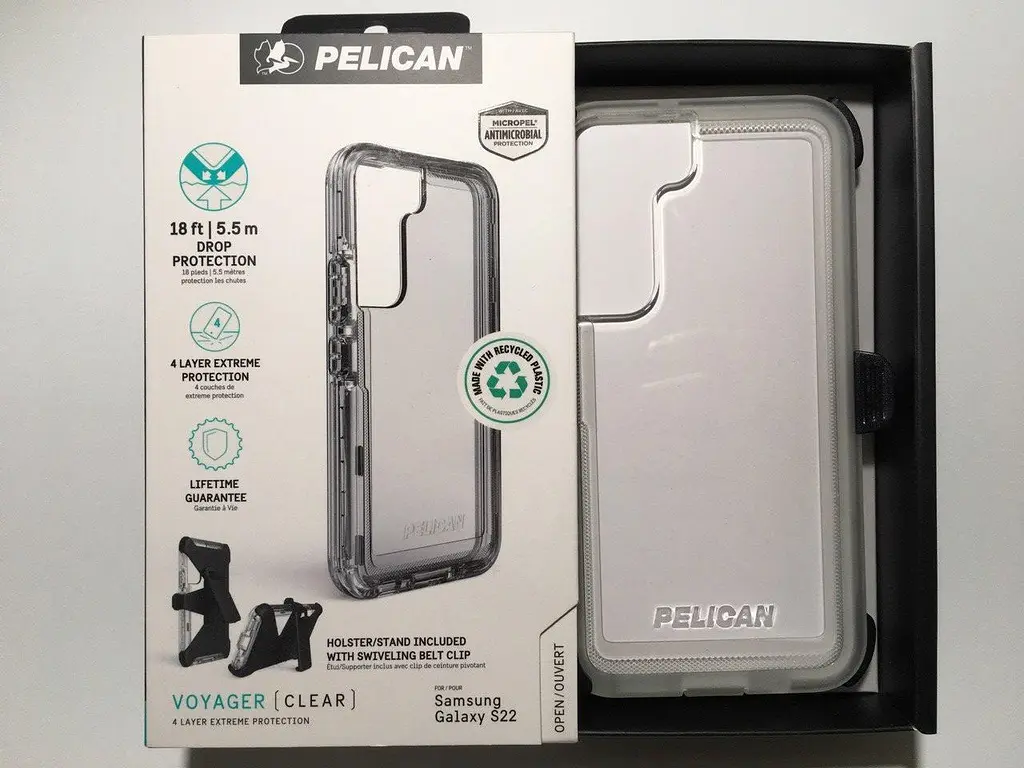 Оригінальний протиударний чохол для Samsung Galaxy S22 Pelican Voyager аналог OtterBox Defender з кліпсою - фото 2