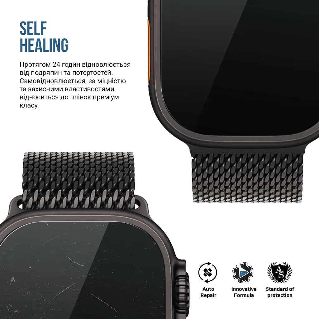 Плівка захисна Armorstandart Matte hydrogel Apple Watch Ultra 4 49mm 6 pcs (ARM94015) - фото 3