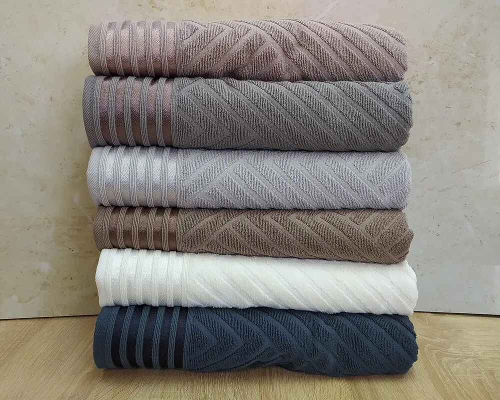 Набір турецьких махрових рушників 70х140 Gulcan 6 шт Jacquard Cotton Lux Yeni Cizgili - фото 2