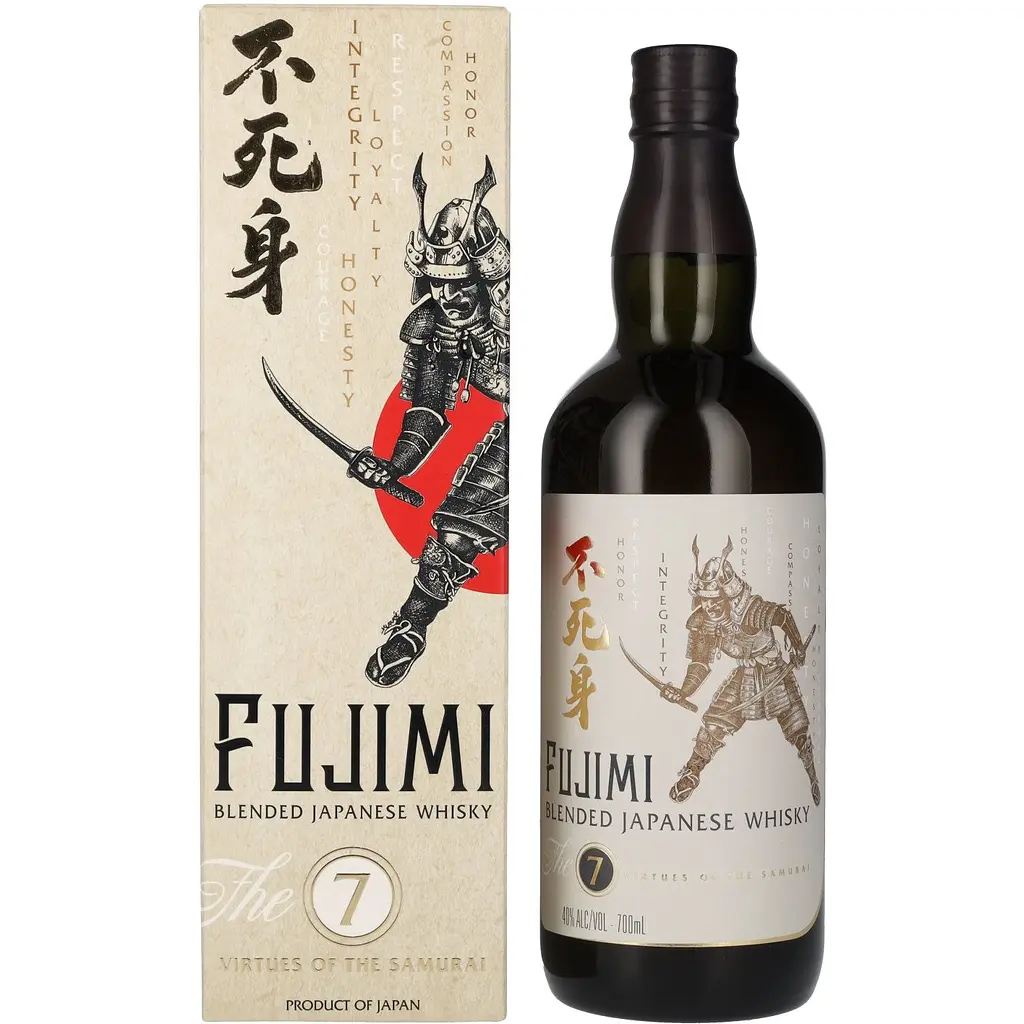 Виски Fujimi The 7 Virtues of the Samurai Blended Japanese Whisky, 40%, в подарочной упаковке, 0,7 л - фото 2