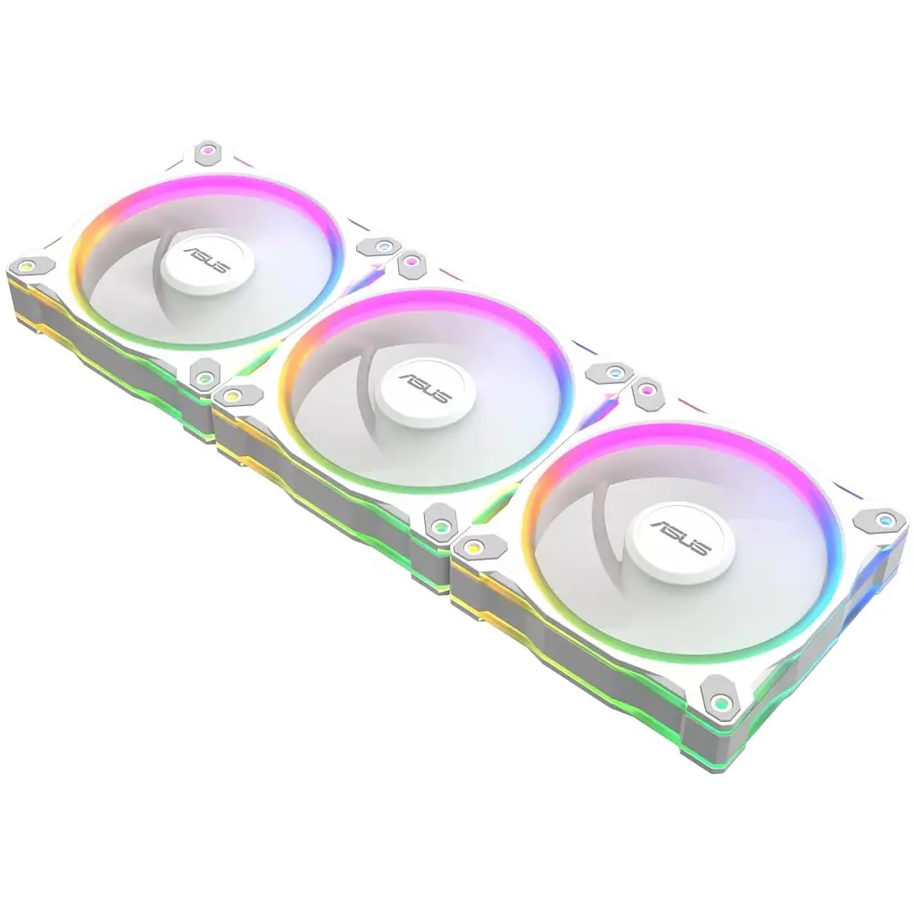 Комплект вентиляторів ASUS PRIME MR120 REVERSE ARGB WHITE 3IN1 (90DA00L3-B09020) - фото 2