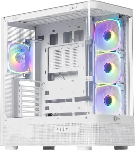 Корпус QUBE MASTERFORCE RGB White (MASTERFORCE_GWNU3) - фото 3
