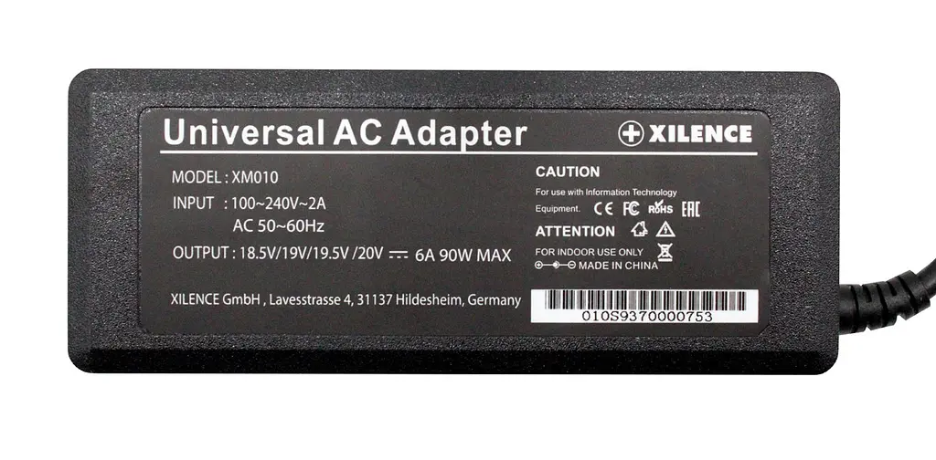Адаптер для ноутбука Xilence 90W Mini Universal Чорний - фото 5