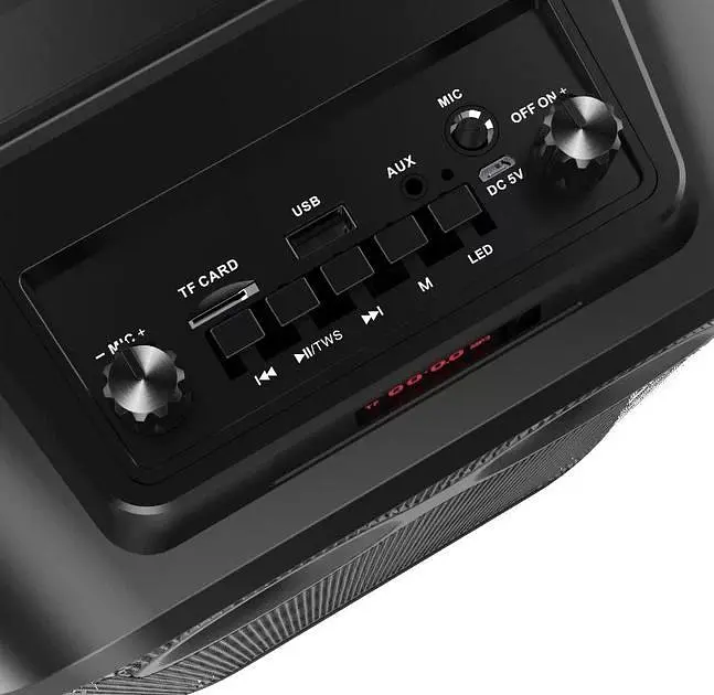 Портативна Bluetooth колонка RIAS ZQS - 8120 8 RGB Валіза з караоке 3000 mAh 20W Black - фото 5