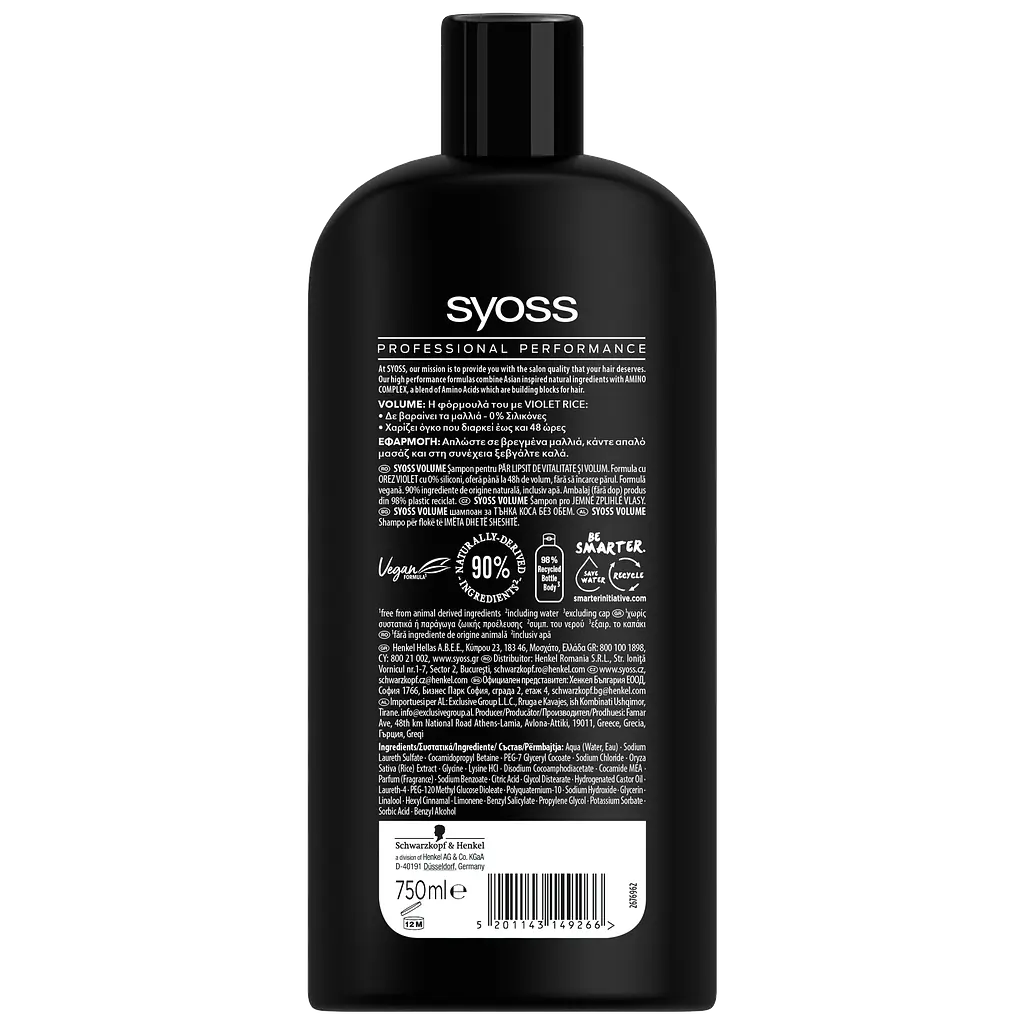 Шампунь для тонкого волосся без об`єму Syoss Volume Lift, 750 мл - фото 2