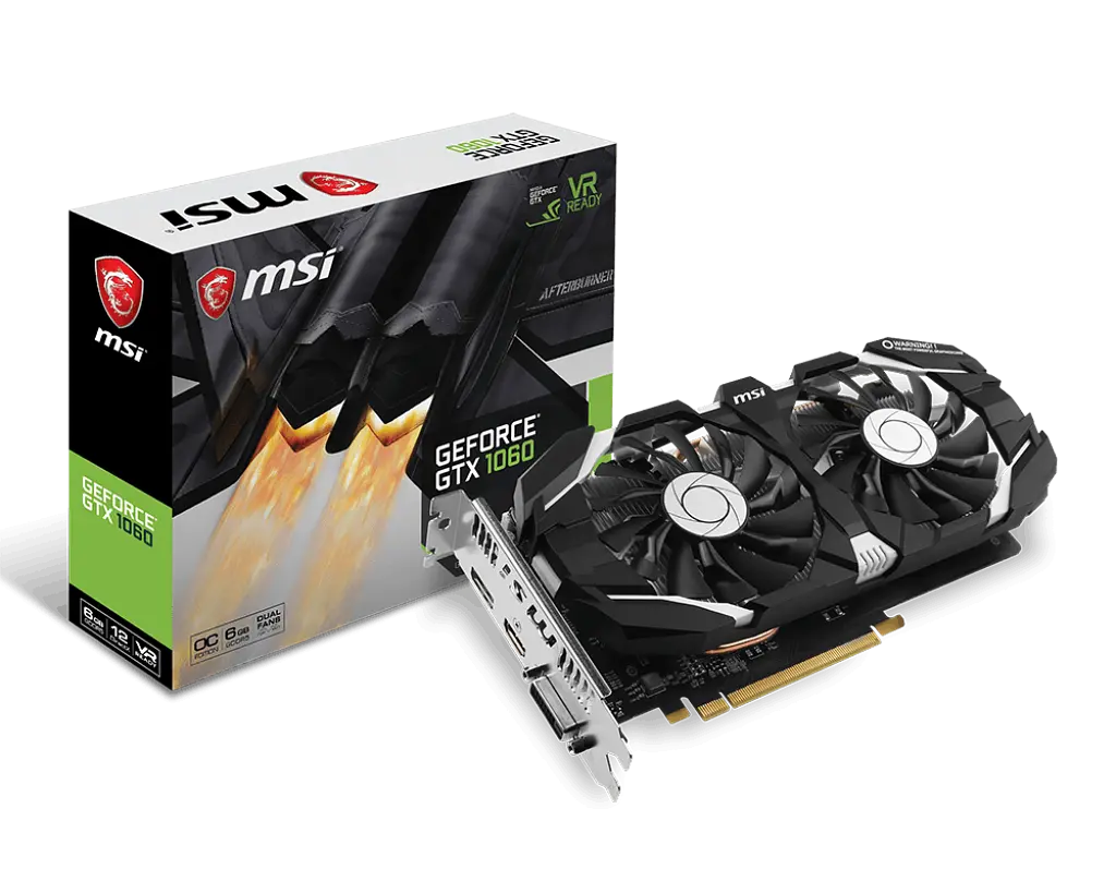 Відеокарта GeForce GTX 1060 6GB MSI (GTX 1060 6GT V1) Б/В