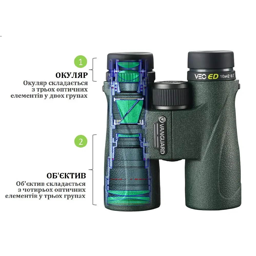 Бинокль Vanguard VEO ED 10x50 WP (VEO ED 1050) - фото 20