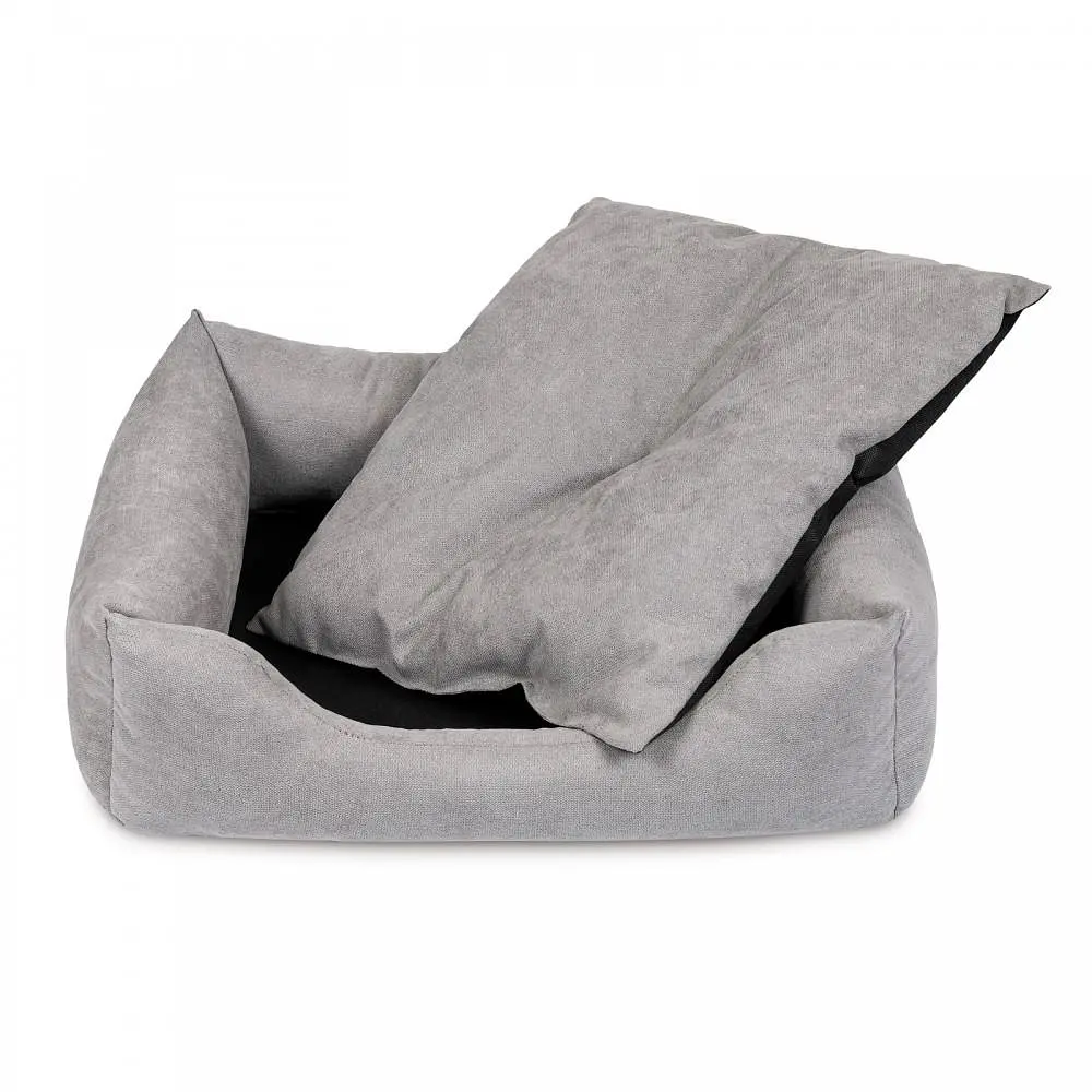 Лежак Pet Fashion Denver для собак 60х50х18 см серый - фото 5