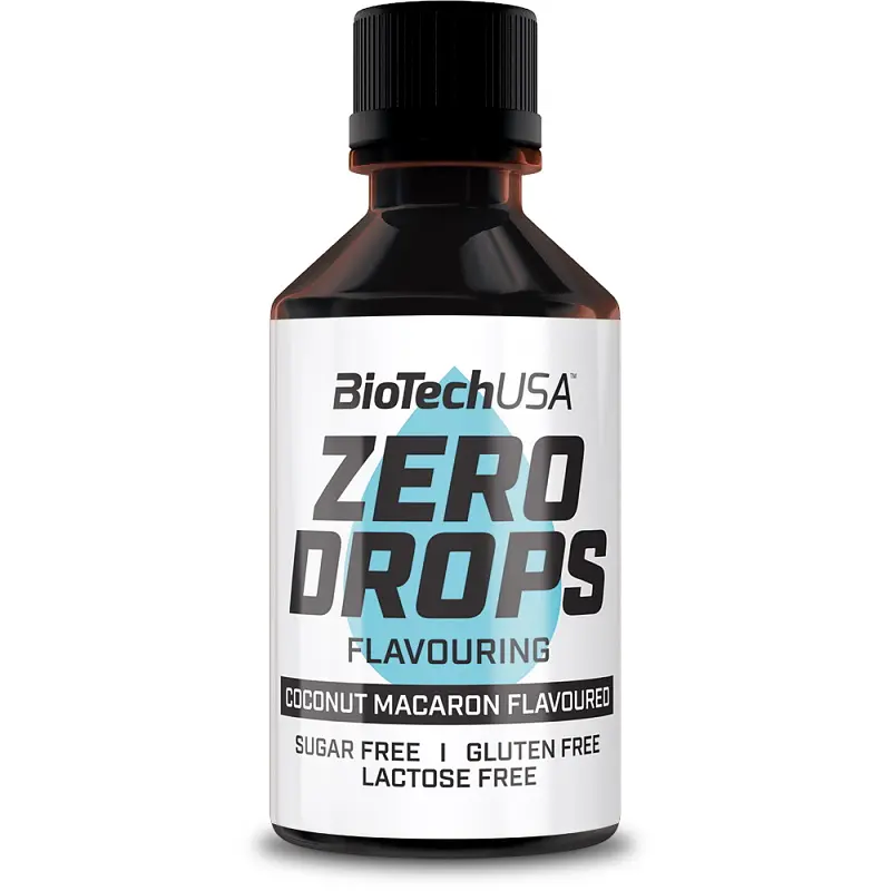 Замінник харчування BioTech Zero Drops, 50 мл - Кокосово-мигдальне печиво