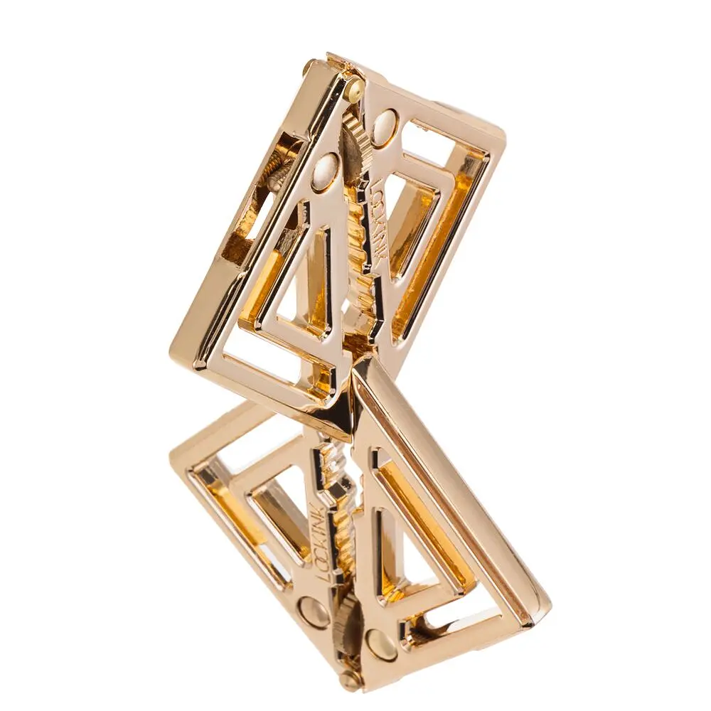 Затискачі для сосків з легкою підвіскою LOCKINK Adjustable Nipple Clamps with Light Pendant - Golden LOCKINK SX0848 99872 - фото 2