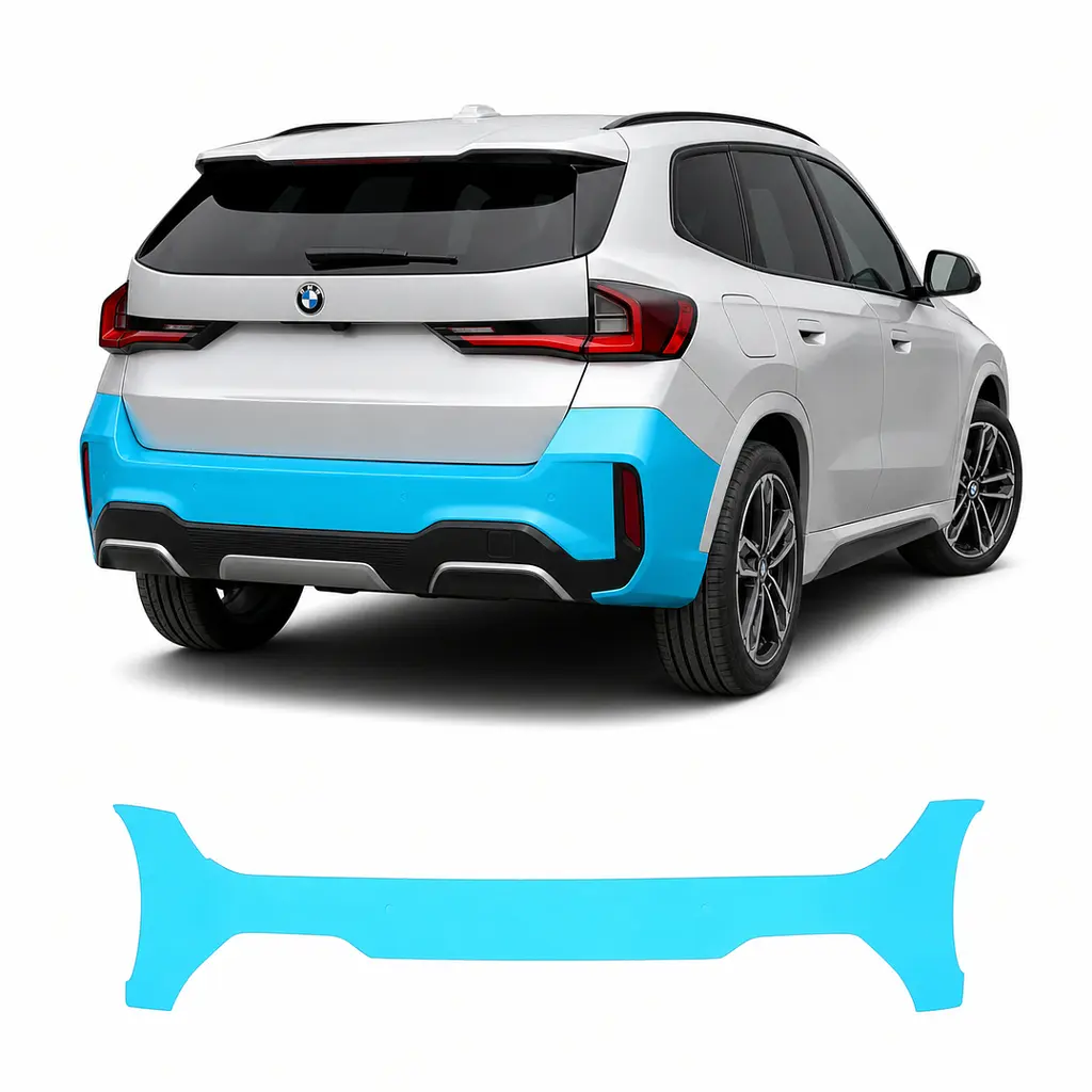 Антигравійна захисна бронеплівка за лекалами для BMW X1 U11 2022- задній бампер